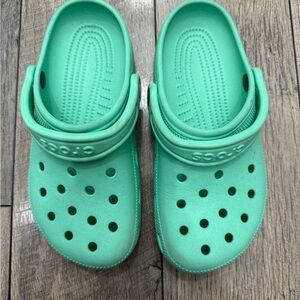 CROCS Bright Green/Mint colored